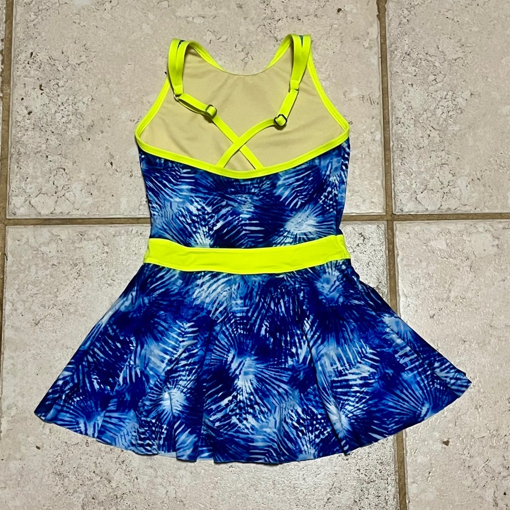 Land's End Girl's One-Piece Skirted Swimsuit - Picture 4 of 11